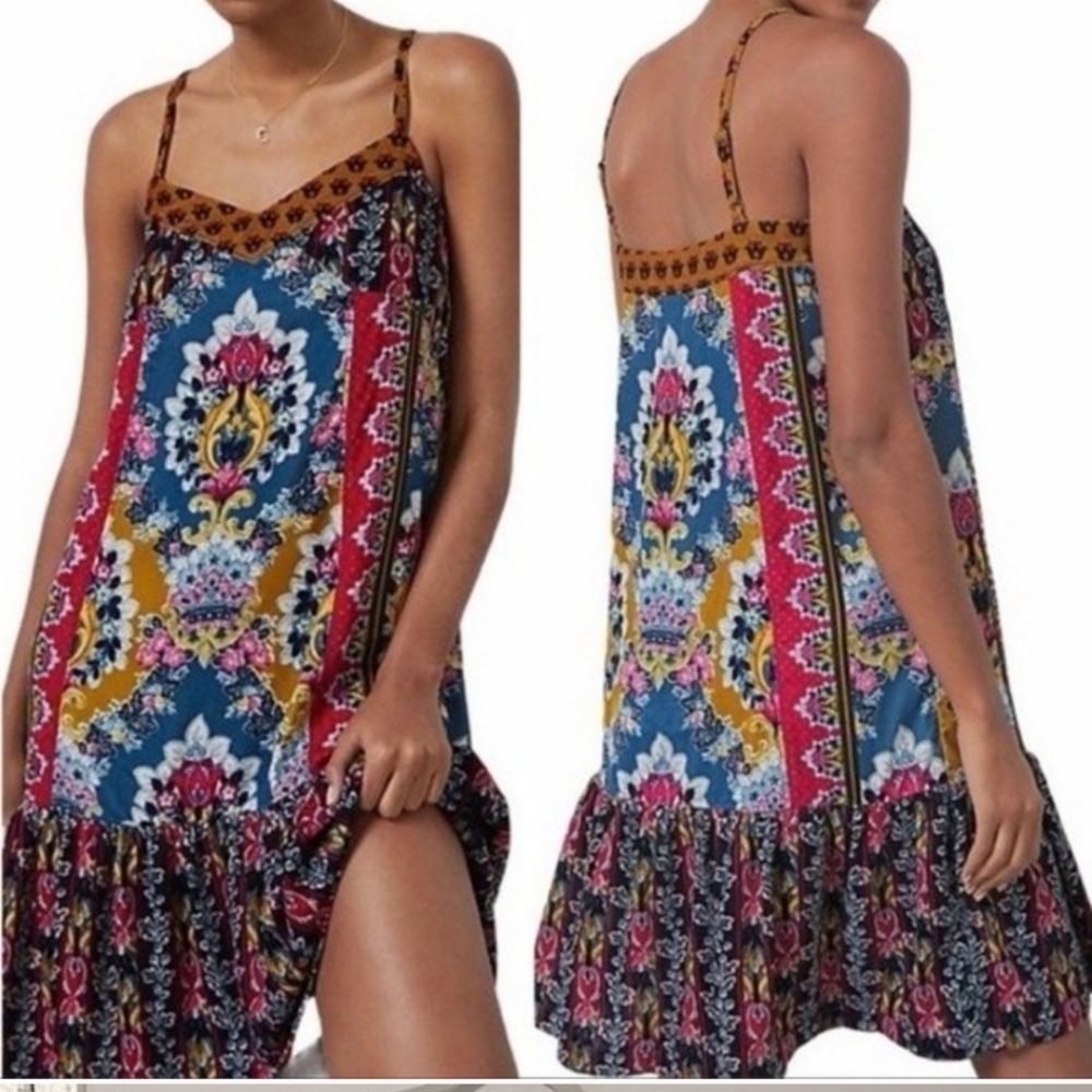 ANTHROPOLOGIE ‘Zadie’ Velvet Mini babydoll Dress Size Small 👗 🌹🌹